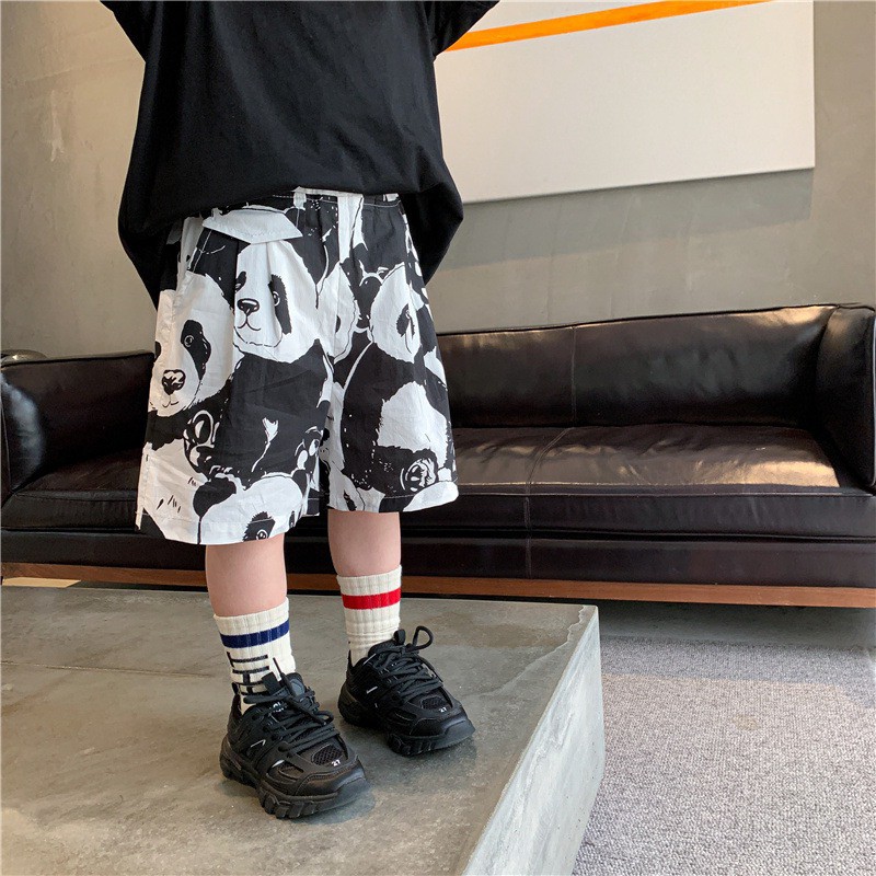 Quần short lửng gấu trúc cho bé sz 90-150