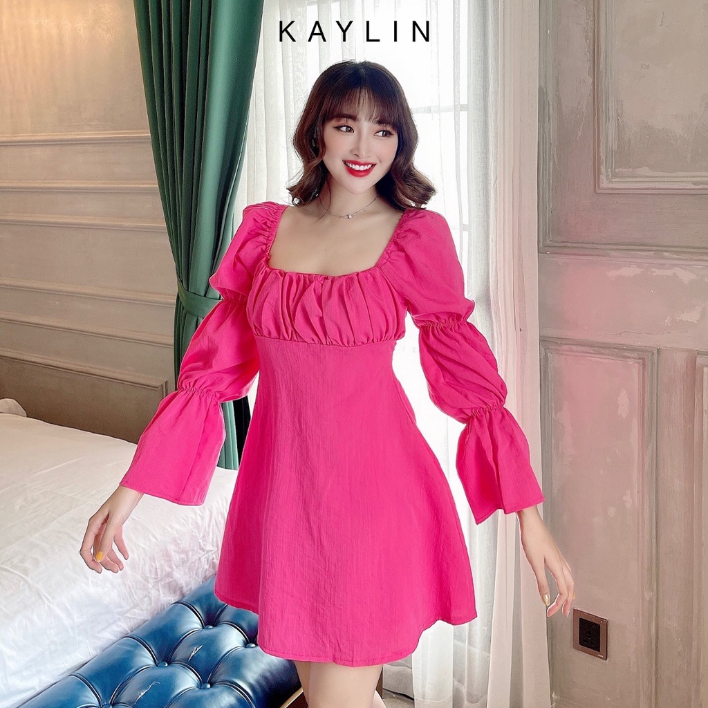 Đầm nhún tay bồng N1566 - KAYLIN