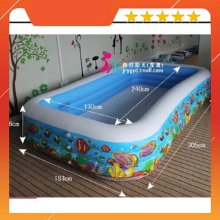 BỂ BƠI PHAO CỠ LỚN 3 TẦNG * 3,05 MÉT - CHO CẢ GIA ĐÌNH