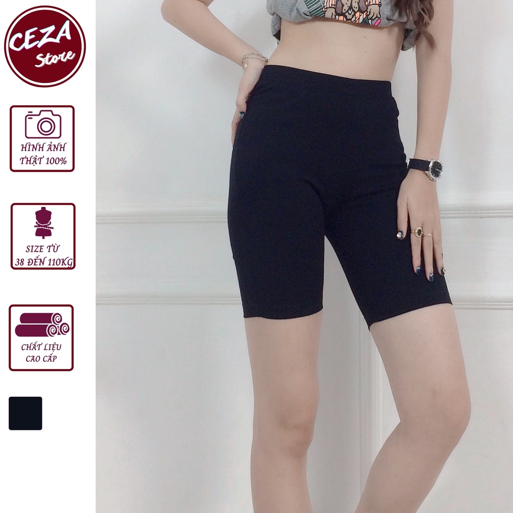 Quần legging nữ,quần thun nữ nâng mông dáng đùi ,cạp cao co giãn 4 chiều ngoại cỡ đến 110kg - Ceza