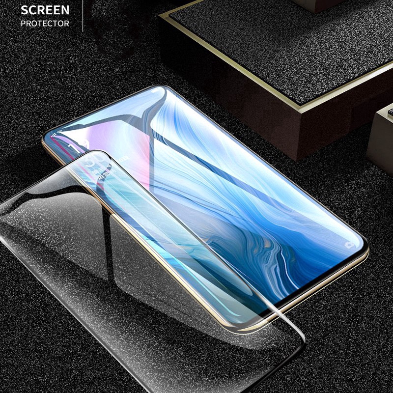 Kính Cường Lực Toàn Màn Hình Cong 20D OPPO Reno 8T 8 5G 8Z 7 7Z 6 6Z 5 4 3 Pro Z 10X 2 2Z 2F 4G 5G