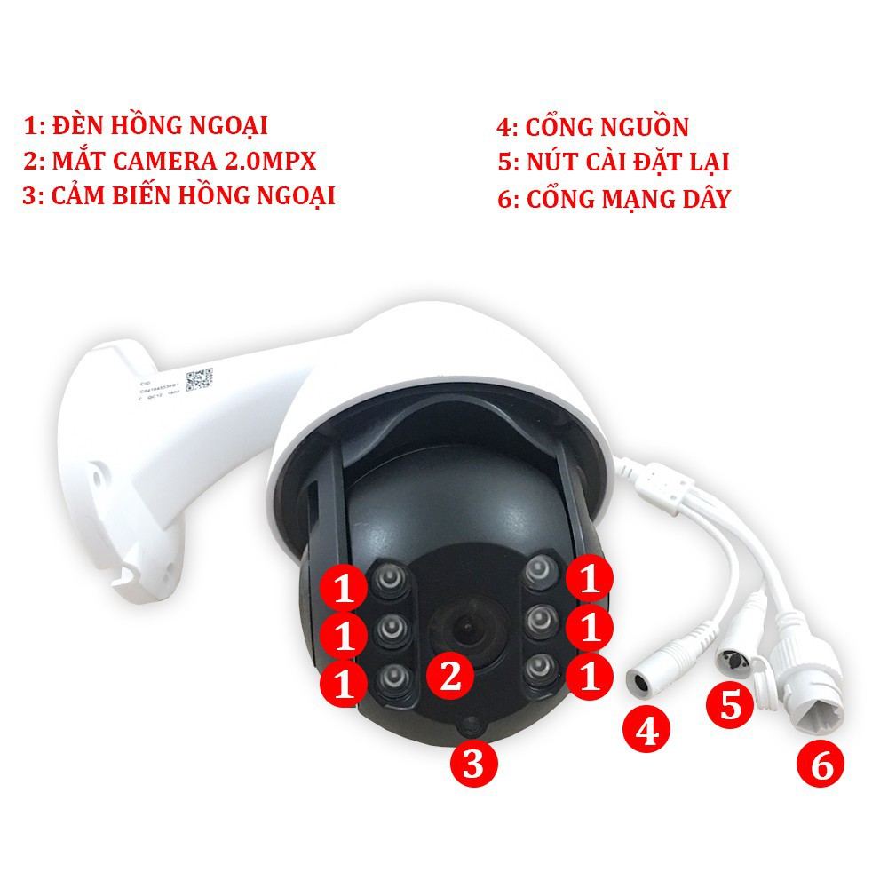 Camera Giám Sát Ngoài Trời Xoay 360 Độ - Care Smart Cam C2000 – Hỗ Trợ Hồng Ngoại Quay Đêm