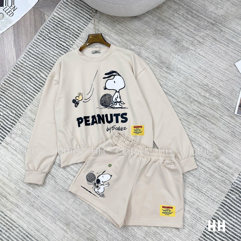 Bộ nỉ hoạt hình chú chó siêu cute HN155