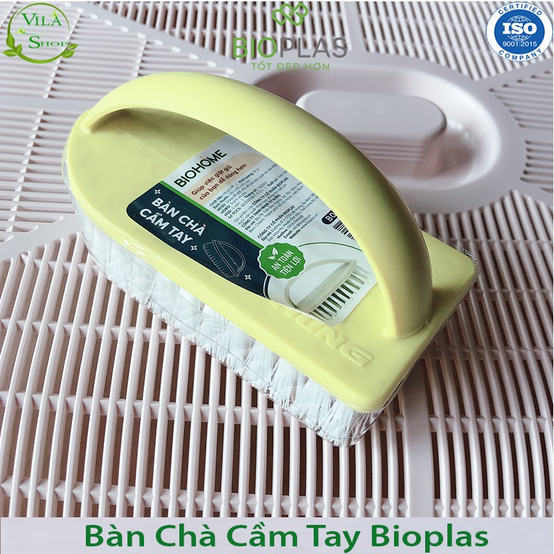 Bàn Chải Nhà Tắm, Bàn Chải Quần Áo Chất Liệu Nhựa Có Tay Cầm Chắc Chắn Chính Hãng Bioplas