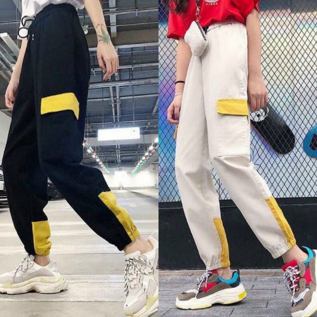 Quần Jogger Thể Thao Nữ Nam Túi hộp Chất Liệu Kaki mịn - [New Unisex]