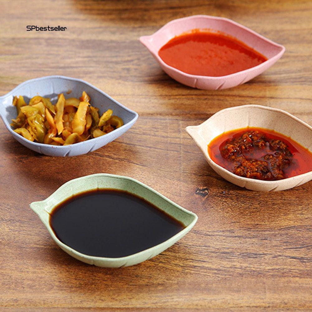 Chén đựng nước chấm hình chiếc lá sáng tạo bằng rơm lúa mạch