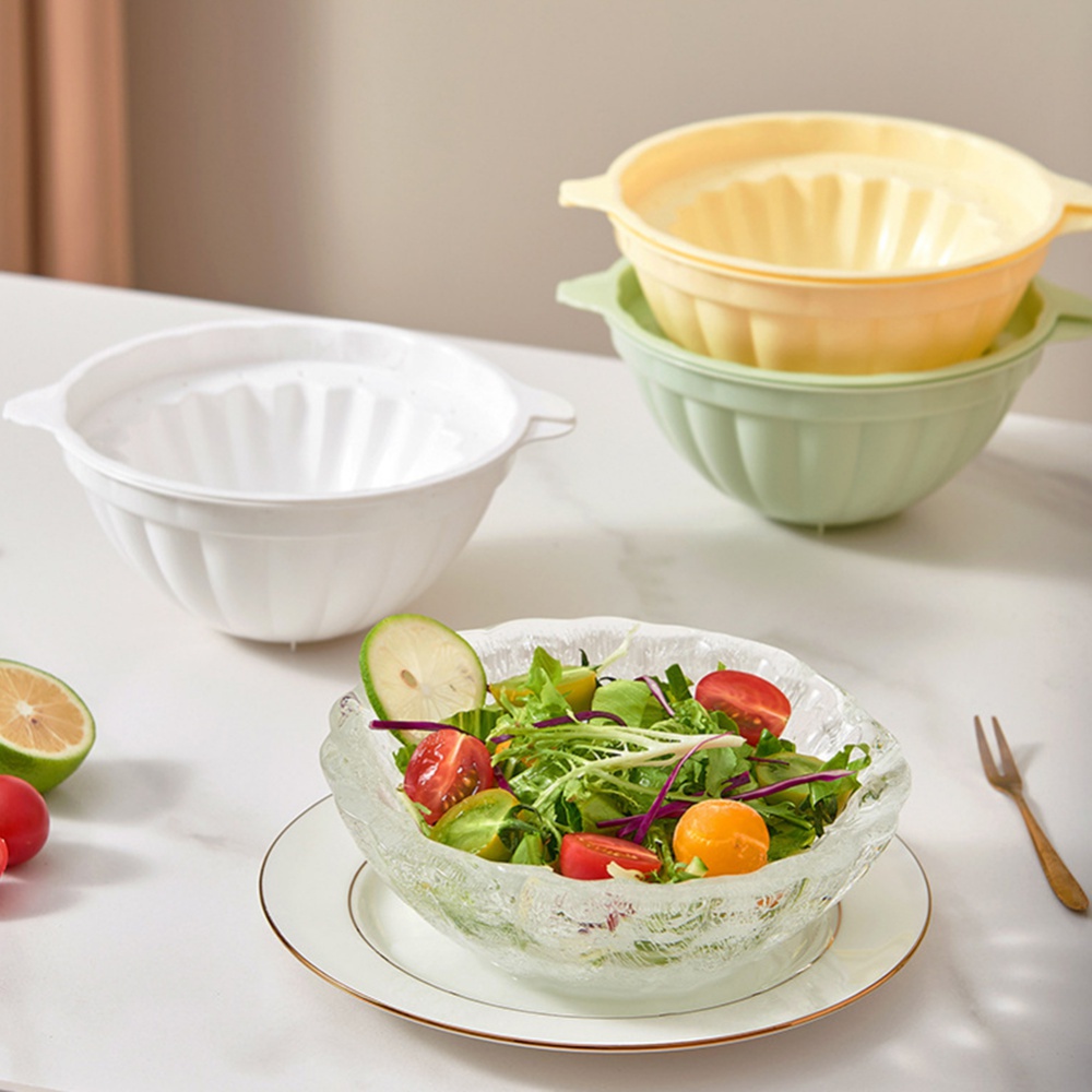 Khuôn Tô Làm Đá Tiệc Mùa Hè Kem Salad, Khuôn Làm Đá Tô Bát Đông Lạnh