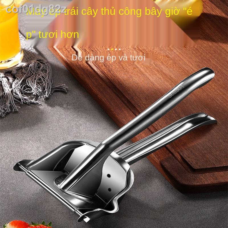 ◕▣☋Máy ép trái cây bằng tay inox 304 Máy ép nước cam gia đình trái cây lựu ép nước chanh nhỏ tạo tác