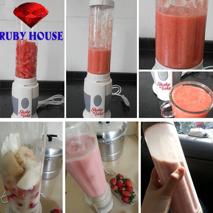 [CHÍNH HÃNG] Máy xay sinh tố 2 cốc Shake, Máy xay cầm tay đa năng-Sunny House