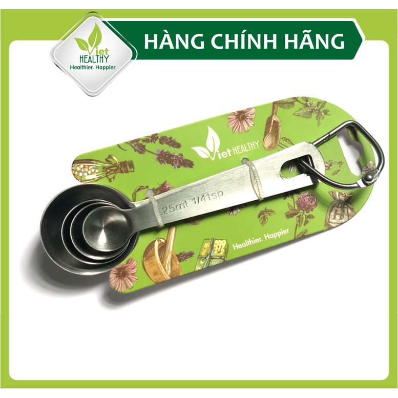 Bộ 4 thìa đong inox cao cấp Viethealthy