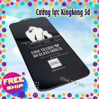 Miếng dán Iphone | KÍNH CƯỜNG LỰC KINGKONG 3D FULL MÀN KHÔNG HỘP DÀNH CHO IPHONE