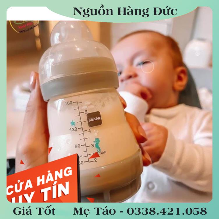 [auth] Bình sữa Mam Đức chống đầy hơi, chống sặc cho bé size 160ml, 260ml và 320ml [Nội địa Đức Đủ Bill] [Hot]