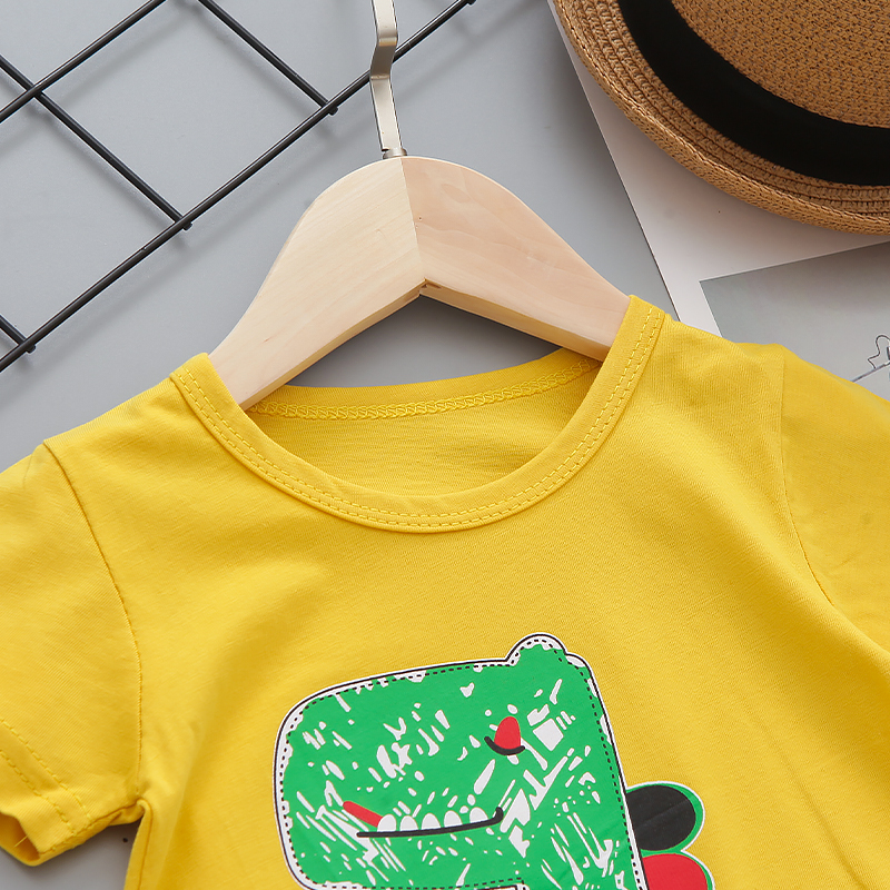2Pcs/Set Summer Baby Boys Clothing Sets Children Sets Casual Kids Fashion Print T-shirt+Pants Infant Casual Suits