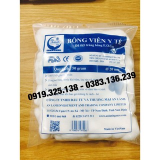 Bông viên y tế gói 50g -  An Lành