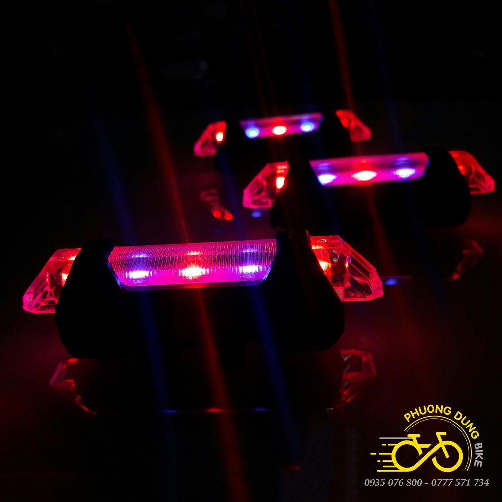 [HOT GIÁ RẺ] Đèn sau xe đạp - Đèn hậu xe đạp 5 Led - Đủ màu lựa chọn