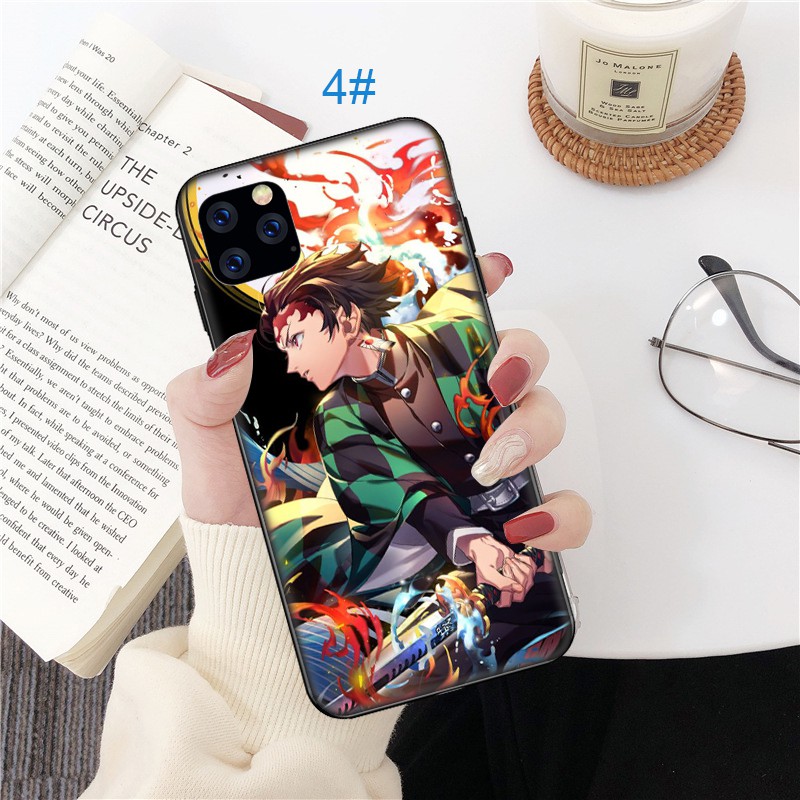 Ốp lưng điện thoại mềm dành cho iPhone 5 5s Se 6 6S 7 8 Plus X XR Xs Max MD106 hình Anime Demon Slayer