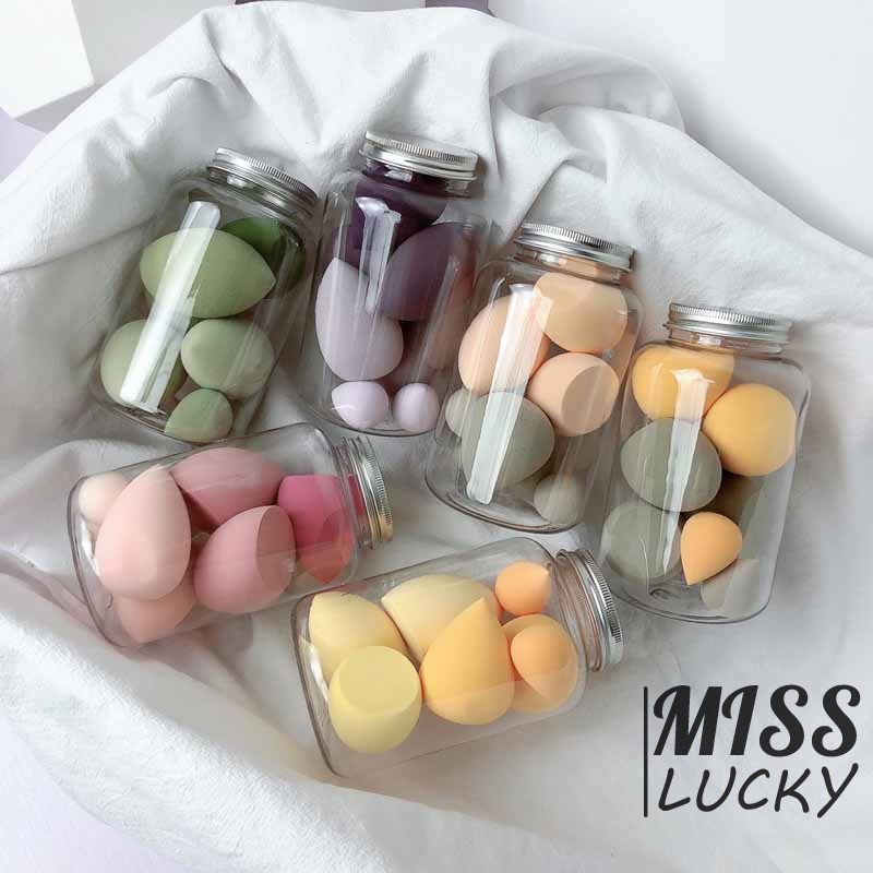 ❤HHN-VN 7Pcs Soft Hydrophilic Dry Wet Makeup Sponge Puff Smooth Foundation Cosmetic Beauty Eggs Face