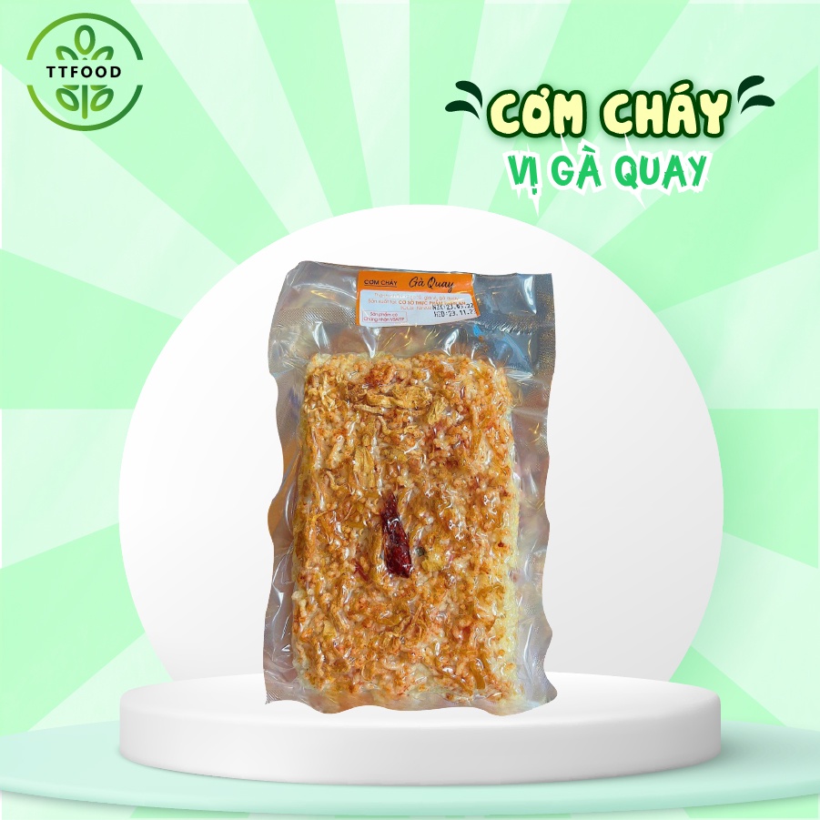 Cơm Cháy Mini Gà Quay TTFOOD SHOP Giòn Rụm Thơm Ngon Lạ Miệng 350g