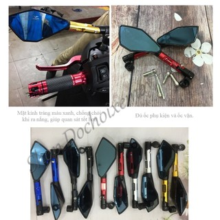 1 chiếc bên trái gương 5 cạnh rizoma chống chói
