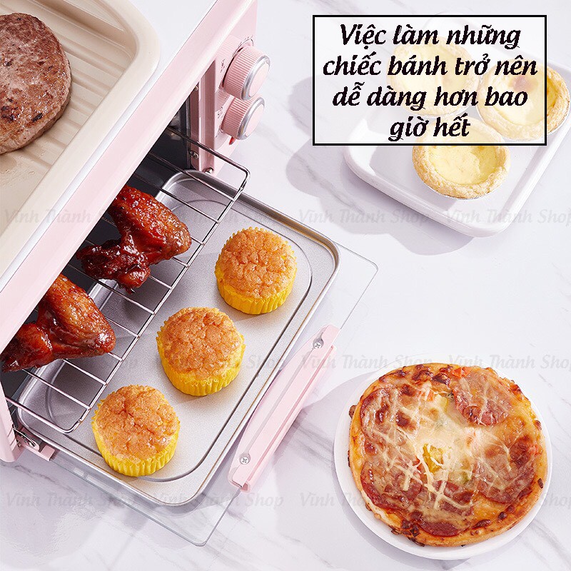 Lò Nướng Bánh Mini Đa Năng Dung Tích 10 Lít Và 12 Lít Rã Đông Nhanh - Lò Nướng Điện