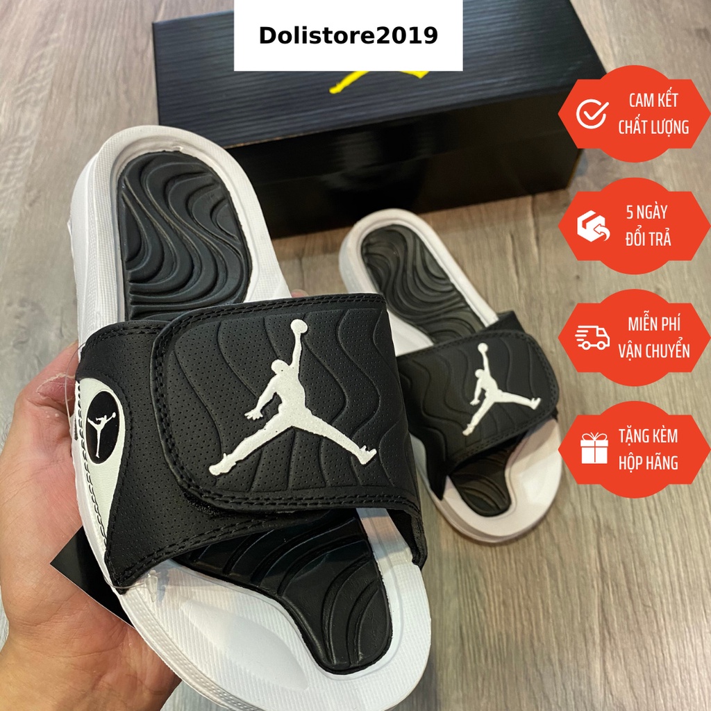 Dép Jordan 3 Nam Nữ - logo trắng
