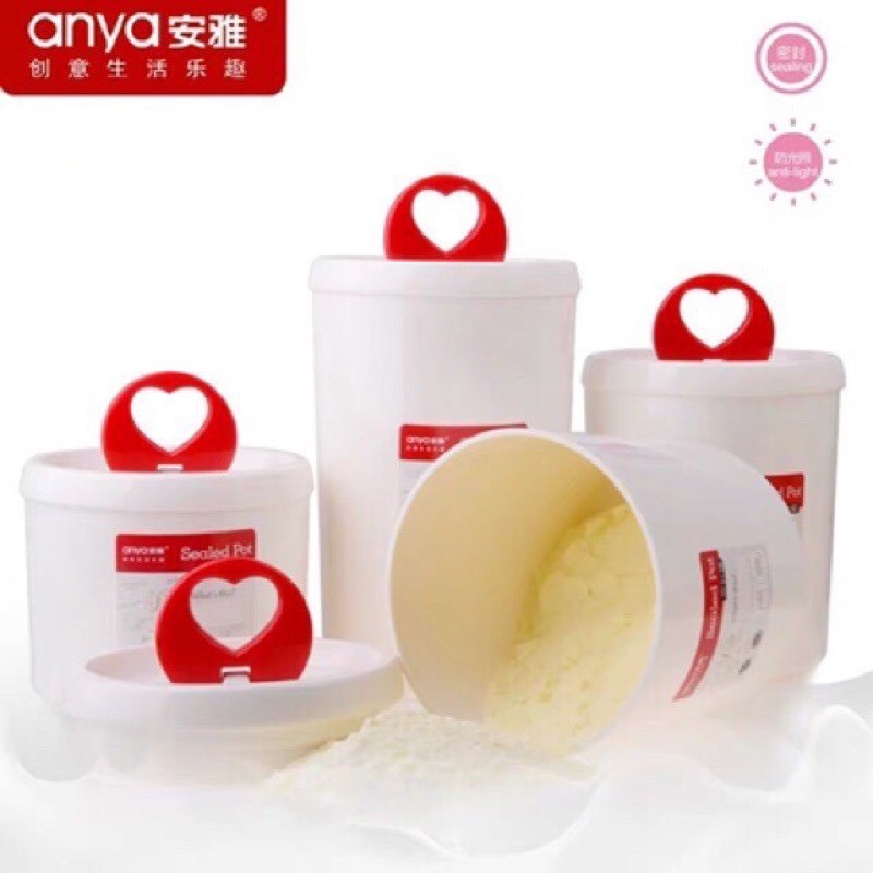 Hộp đựng đường, sữa có doăng cao su siêu kín