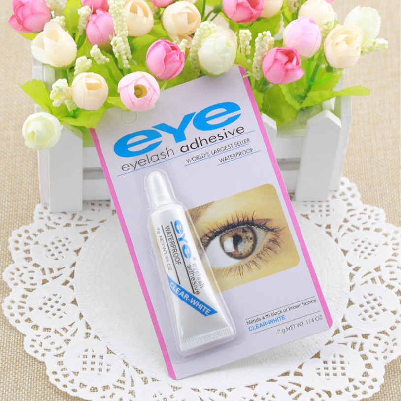 [3 Tone] Keo dán mi giả Eyelash adhesive 7g - Makeup chuyên nghiệp, cá nhân, màu sáng, màu tối, trong suốt - Hity Beauty