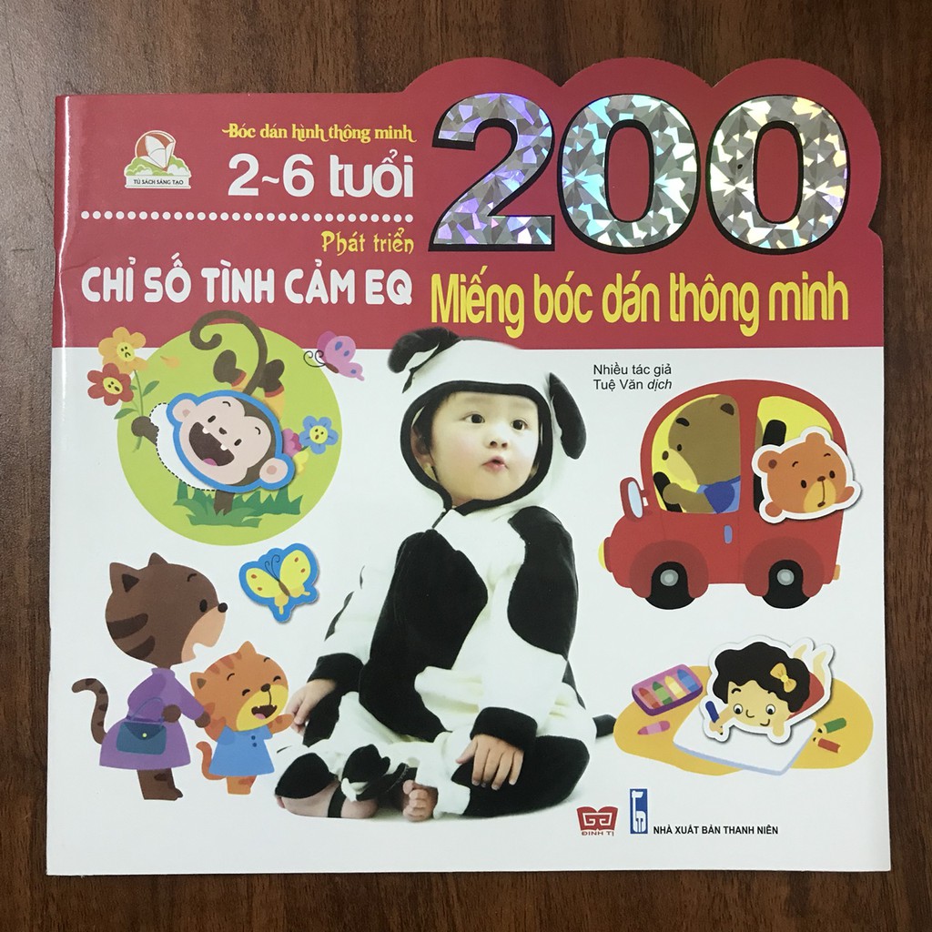 Sách bóc dán - 200 miếng bóc dán thông minh 2 - 6 tuổi chỉ số tình cảm eq | BigBuy360 - bigbuy360.vn