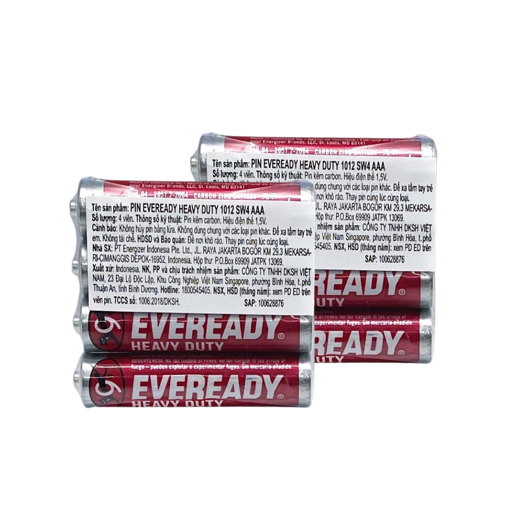 Bộ 8 Pin AAA Energizer EVEREADY 1,5V siêu bền - Hàng chính hãng