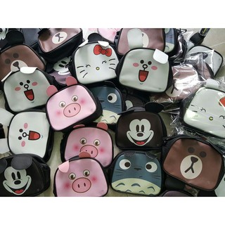 Túi đeo chéo nữ mini phối hình thú dễ thương
