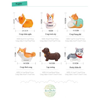 Chậu cây thú hình chó