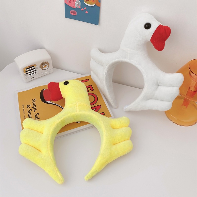 Băng Đô Cài Tóc Hình Chim Thiên Nga Hoạt Hình Vui Nhộn Dễ Thương Cho Nữ