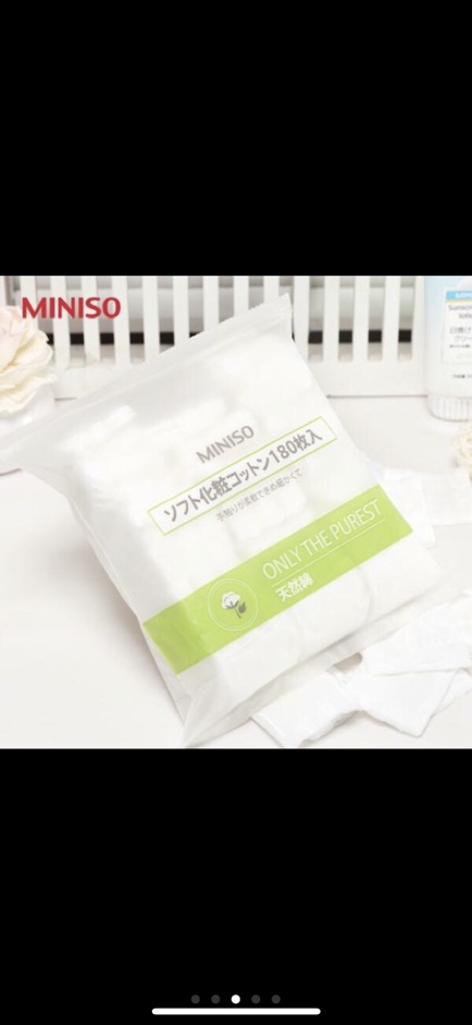 Gói 180 Miếng Bông Tẩy Trang Miniso dầy dặn | BigBuy360 - bigbuy360.vn