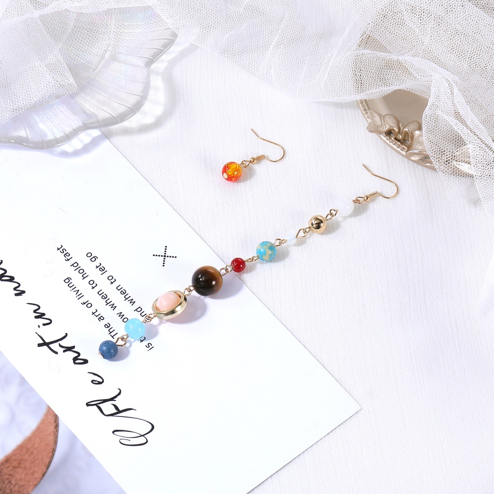 Set 1/2 Vòng Tay / Vòng cổ Thiết Kế Sáng Tạo Hình Hành Tinh Hệ Mặt Trời