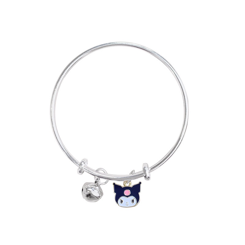 SANRIO Vòng Đeo Tay Gắn Chuông Họa Tiết Hoạt Hình Chó Yugui Melody Dễ Thương Cho Nữ