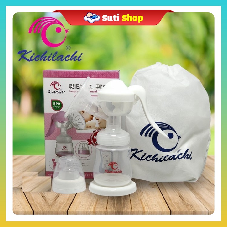 Máy hút sữa cầm tay Kichi hút được nhiều sữa, an toàn cho mẹ và bé