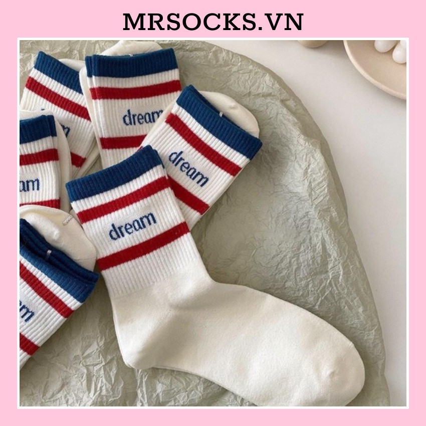 Tất cổ cao nam nữ vớ dreamday vintage cotton kháng khuẩn thời trang hàn quốc giá rẻ MRSOCKS VC010