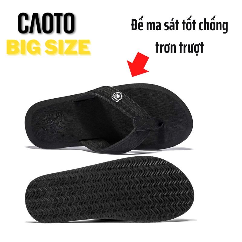 Dép Kẹp Big Size Nam 45 46 47 48 - Dép Kẹp Nam Hami  Cao Cấp Màu Đen Big Size