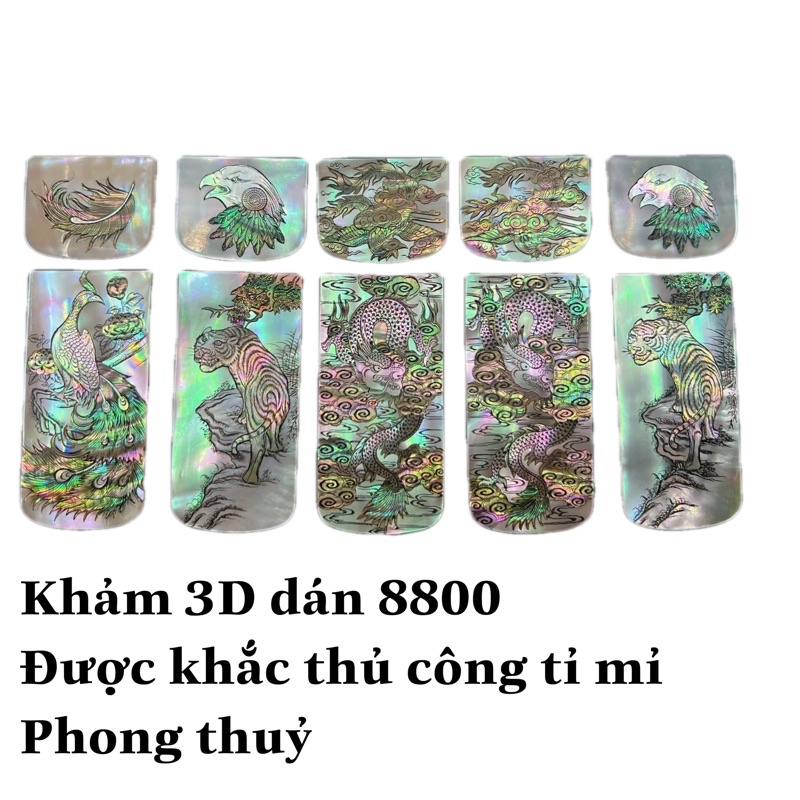 Miếng da dán nokia 8800 || Khảm trai Long Phụng || Da dán 8800 bán chạy nhất
