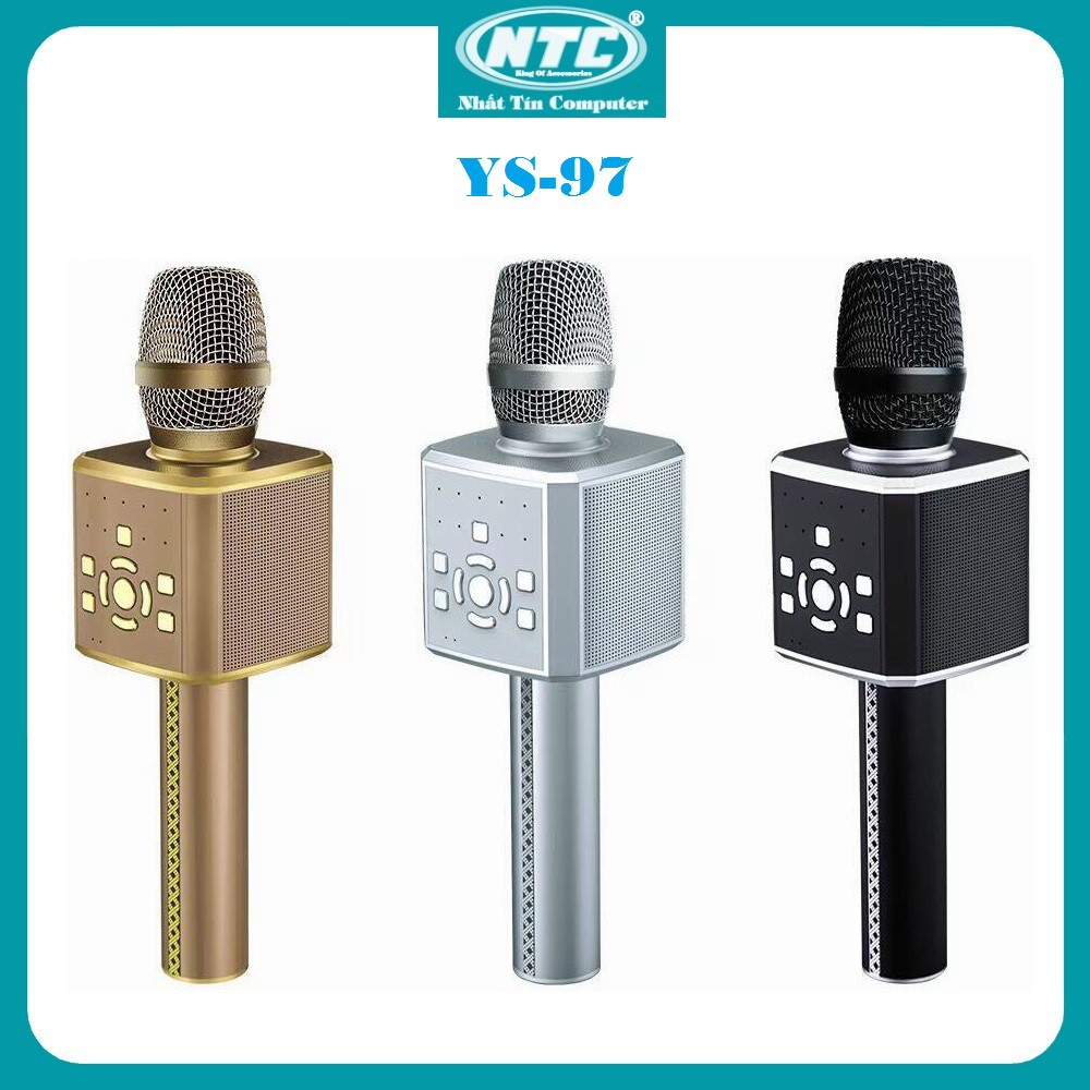 [Mã ELHACE giảm 4% đơn 300K] Micro karaoke bluetooth cao cấp SU YOSD YS-97 Bass hay chống hú, hát cực nhẹ (Màu Random)