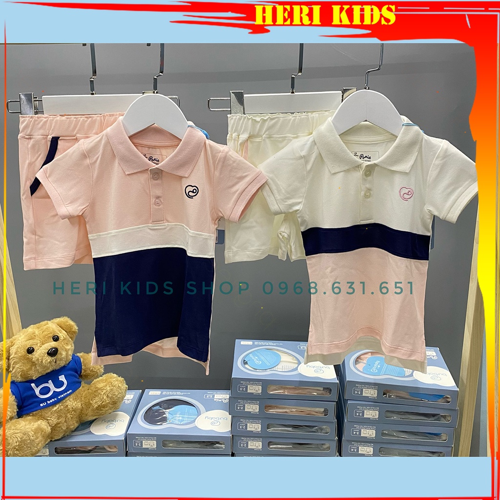 Bộ cộc tay kẻ Polo BUBABY