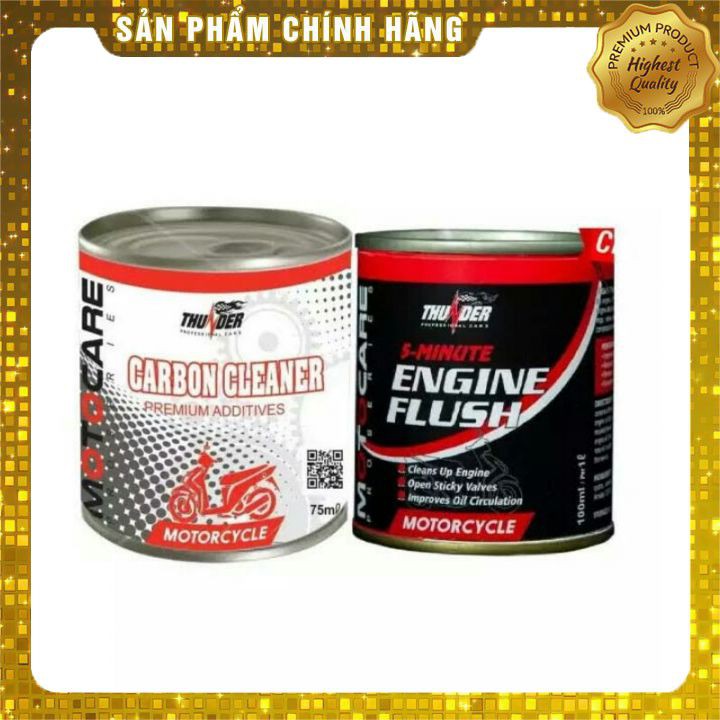 Combo Phụ Gia Vệ Sinh Buồng Đốt ,kim phun Thunder 75ml – Phụ Gia Vệ Sinh Động Cơ Thunder 100ml