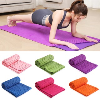 Khăn trải thảm tập YOGA chính hãng POPO YGM11 chống trơn trượt, thấm mồ hôi, mềm mại chất liệu sợi Microfiber bền đẹp
