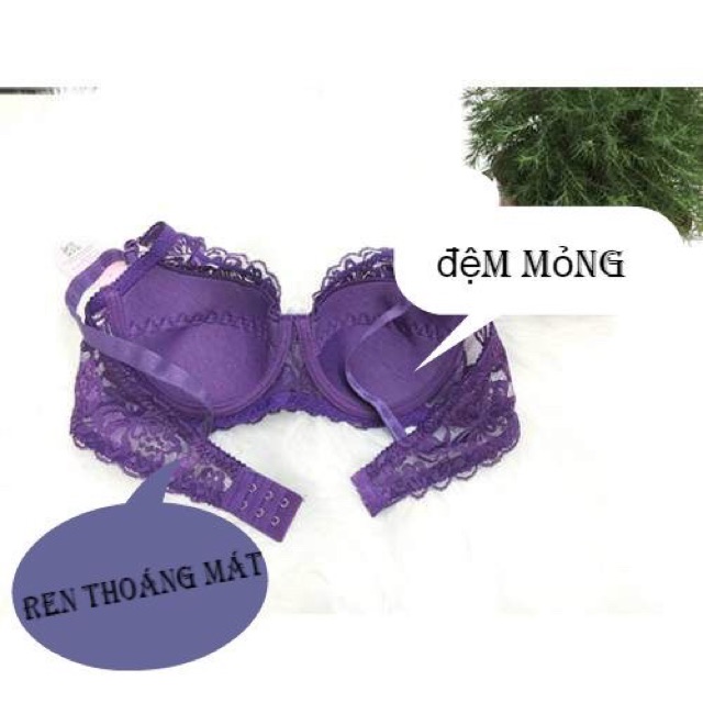 Áo lót nữ siêu mỏng Áo lót không độn bigsize có gọng siêu gọn ren đẹp