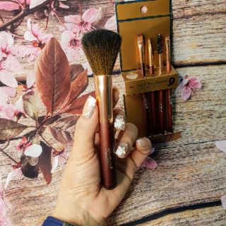 set cọ gỗ trang điểm siêu mềm