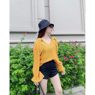 Áo sơ mi cách điệu đổ lưng