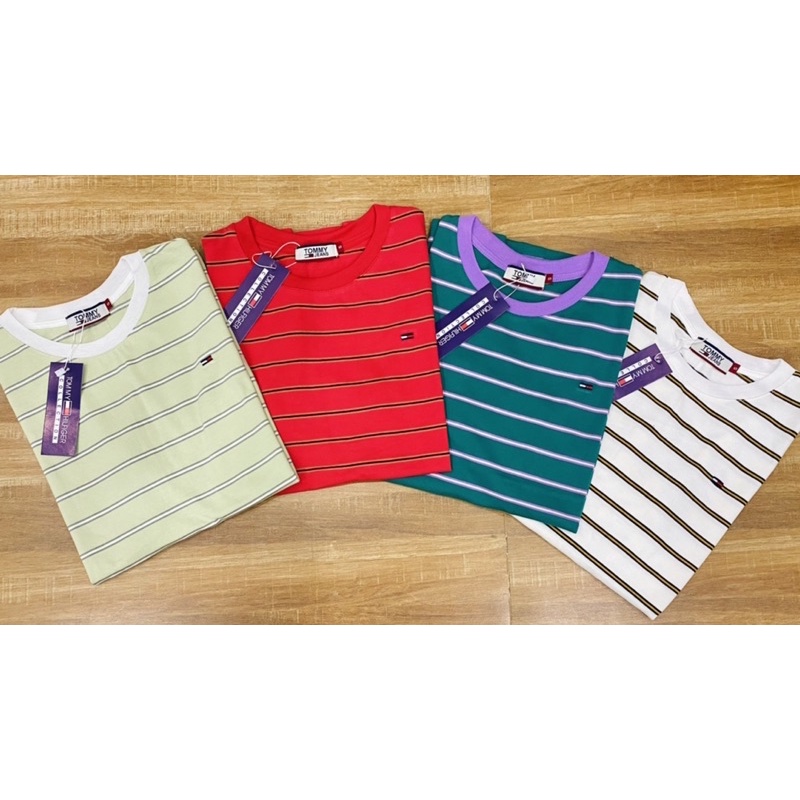 ÁO THUN SỌC TAY NGẮN