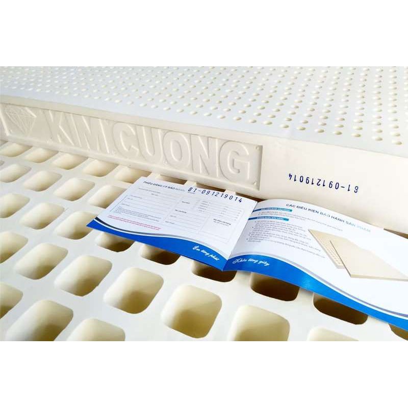 Nệm cao su thiên nhiên kim cương 1m2x10cmx2m