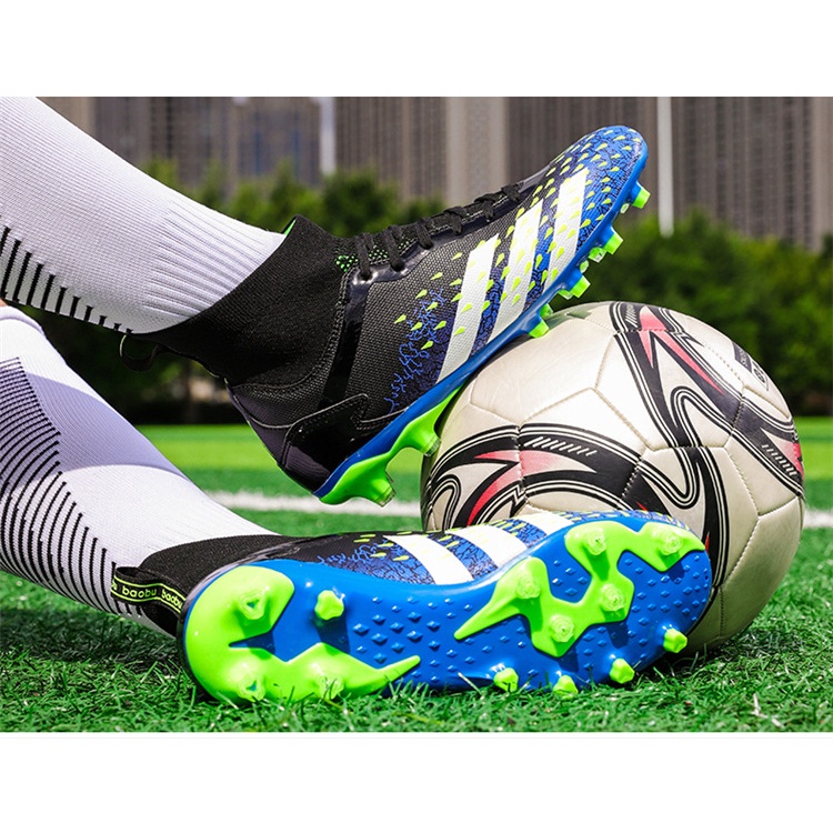 Giày bóng đá cổ cao đế có gai dáng dài thời trang xuất khẩu mới dành cho học sinh nam và nữ