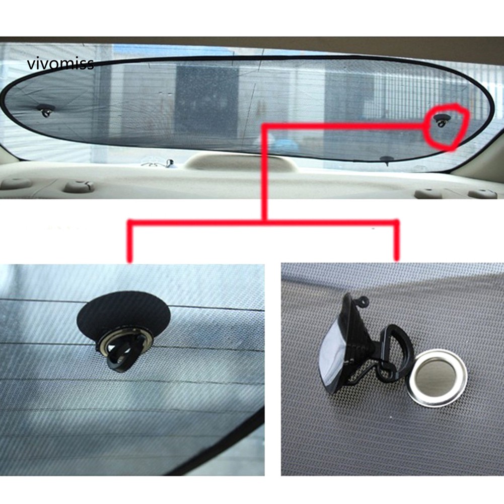 Tấm lưới che nắng chống tia UV 100x50cm tiện dụng cho xe hơi